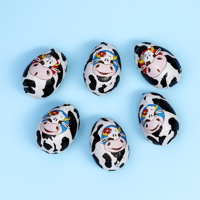 Яйца шоколадные Яйца шоколадные "Коровки", 75 г