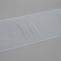 Шторная лента трубная, органза, 10 см, 50 ± 1 м, цвет прозрачный Шторная лента трубная, органза, 10 см, 50 ± 1 м, цвет прозрачный