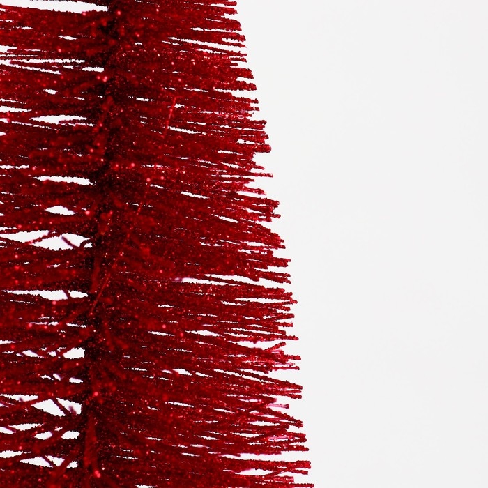 Новогодний декор &laquo;Ёлка в красном цвете с блестками&raquo;, 8 &times; 8 &times; 15 см