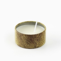 Свеча новогодняя в железной банке &laquo;Новый год: Золотая&laquo;Новый год: аромат ваниль, 4.8 см