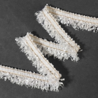 Тесьма декоративная «Твидовая», односторонняя, 35 мм, 5 ± 0,5 м, цвет белый Тесьма декоративная «Твидовая», односторонняя, 35 мм, 5 ± 0,5 м, цвет белый