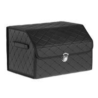 Органайзер кофр в багажник автомобиля, саквож 45&times;32&times;30 см, экокожа, с замком