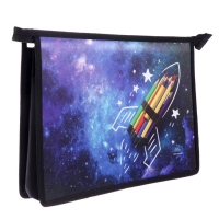 Папка для труда А4, 325 х 230 х 100 мм, молния сверху, пластиковая, ПТР-22 "Ракета" Папка для труда А4, 325 х 230 х 100 мм, молния сверху, пластиковая, ПТР-22 "Ракета"