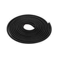 Уплотнитель двери в автомобиль, О-образный, 10&times;10 мм, самоклеящийся, 5 м, черный