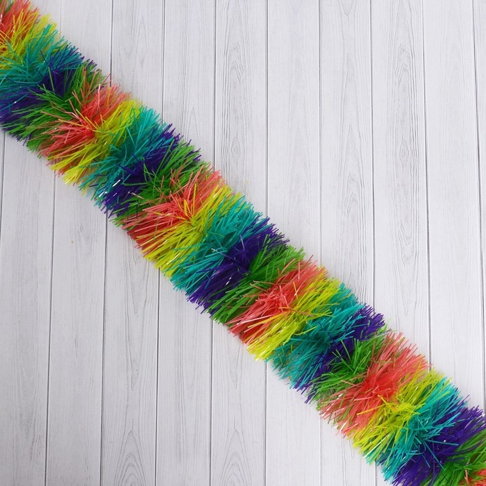 Мишура "Радуга" d-8 см 200 см