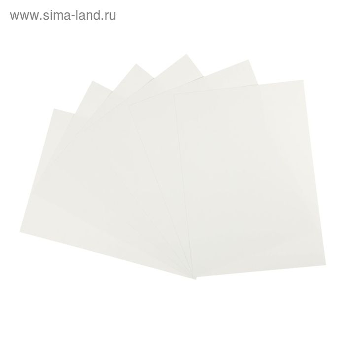 Картон белый А4, 6 листов "Каляка-Маляка", мелованный