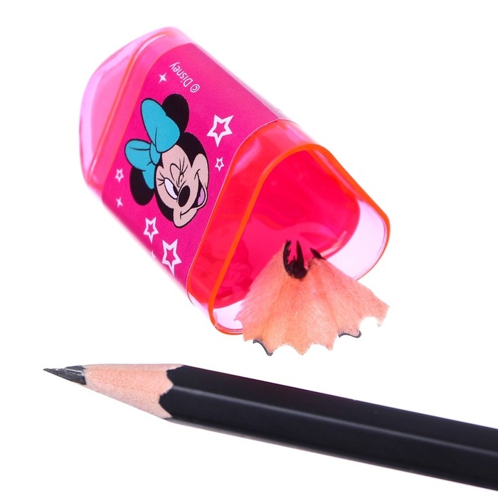 Точилка с ластиком, пластиковая, Минни Маус и Единорог Точилка с ластиком, пластиковая, Минни Маус и Единорог