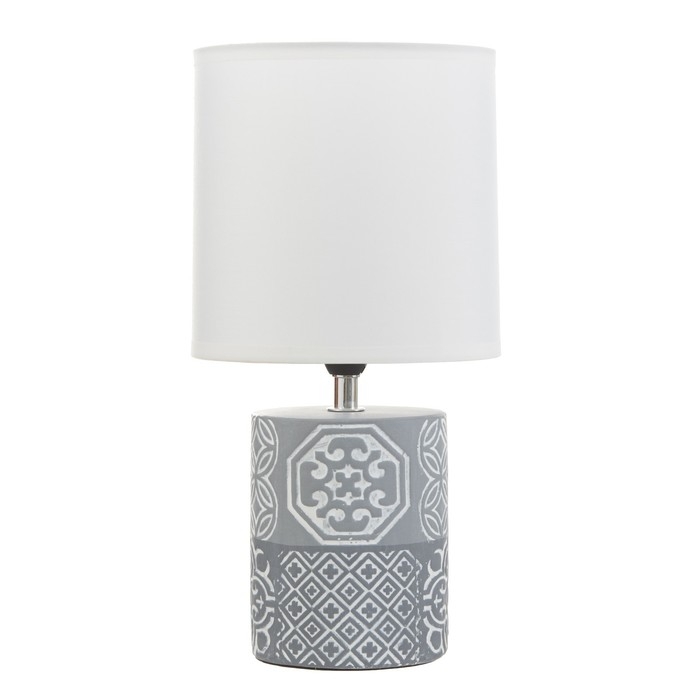 Настольная лампа "Агата" Е14 40Вт серый 16х16х31 см RISALUX