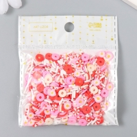 Декор для творчества пластик "Цветы и леденцы" 20 гр