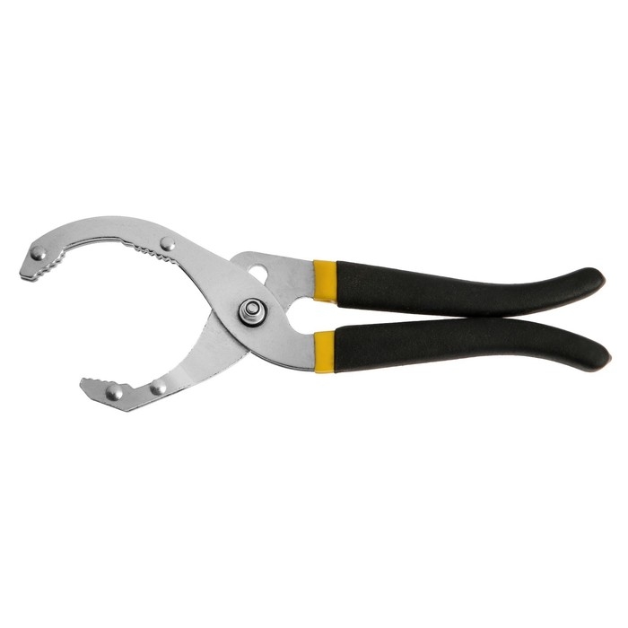 Съемник масляного фильтра ТУНДРА, тип Съемник масляного фильтра ТУНДРА, тип "клещи", обрезиненные рукоятки, 60 - 90 мм