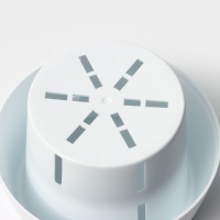 Горшок для цветов с поддоном &laquo;Япония&raquo;, 450 мл, d=12 см, h=10 см, цвет белый