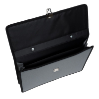 Портфель деловой 350 х 260 х 100 мм, текстильный, 2 отделения, К 1С11 "Выборг", серый Портфель деловой 350 х 260 х 100 мм, текстильный, 2 отделения, К 1С11 "Выборг", серый