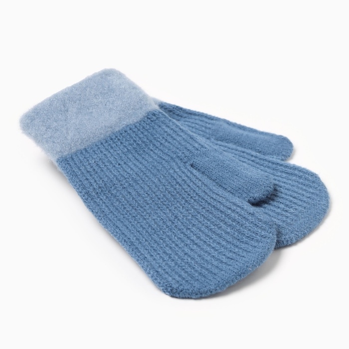 Варежки детские  MINAKU, цв. голубой, 20 см