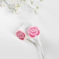 Наушники на открытке, &laquo;Живи моментом&raquo;, вакуумные, белые