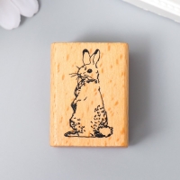 Печать дерево "Заяц" 4х3х2,4 см Печать дерево "Заяц" 4х3х2,4 см