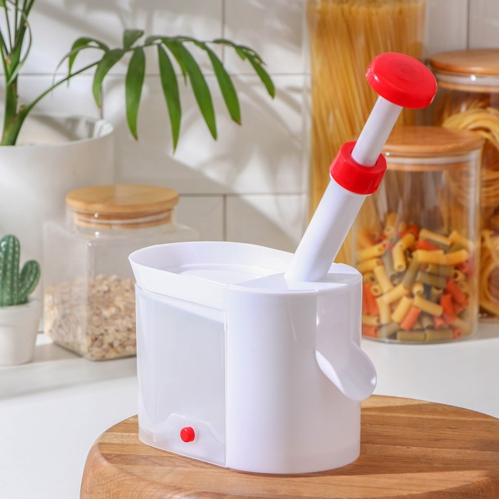 Машинка для удаления косточек из вишни Доляна &laquo;Вишнёвый сад&raquo;, контейнер 450 мл, цвет белый