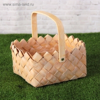 Набор корзин плетеных, 2  шт, лукошко, натуральный, 21&times;16&times;22 см, 17,5&times;12,5&times;17,5 см