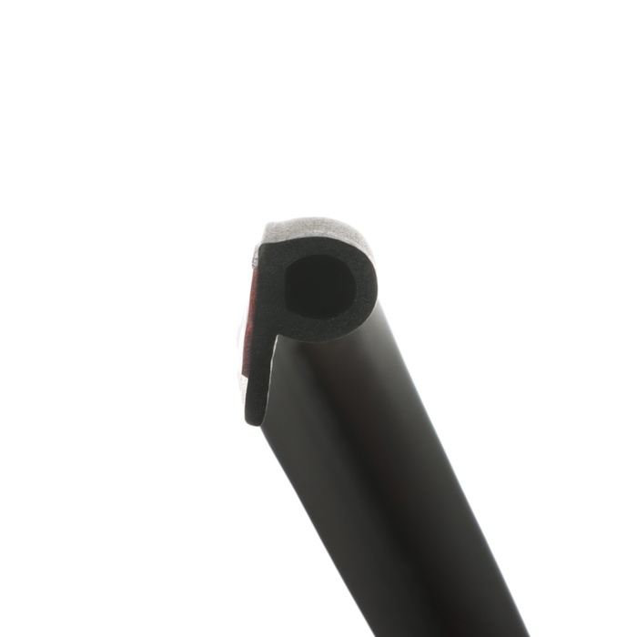 Уплотнитель двери в автомобиль, q-образный, самоклеящийся, 5 м, черный Уплотнитель двери в автомобиль, q-образный, самоклеящийся, 5 м, черный