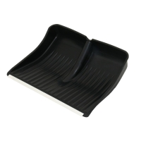 Ковш лопаты пластиковый, 390 &times; 500 мм, с оцинкованной планкой, тулейка 32 мм