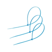 Хомут нейлоновый для стяжки, ТУНДРА, 4.8&times;400 мм, синий, 100 шт.