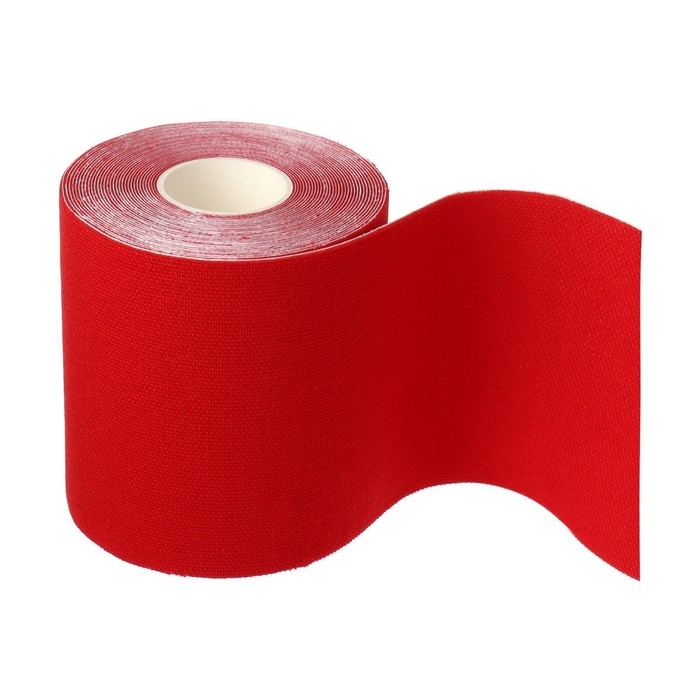 Кинезио - тейп, 7,5 см &times; 5 м, цвет красный
