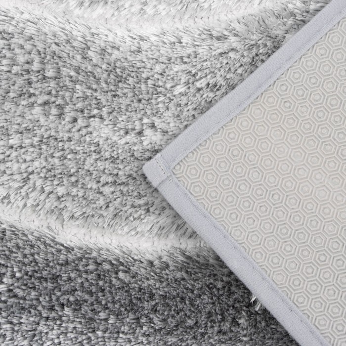 Коврик "Waves" 43х61 см, серый, полиэстер