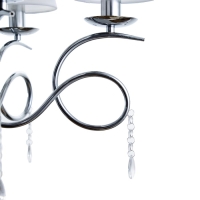 Люстра "Муза" 5хЕ27 40т хром 58х58х40 см BayerLux