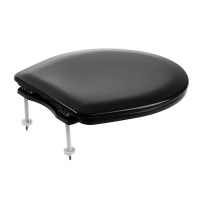 Сиденье для унитаза ORIO К-01-2, регулируемое, темно-серое Сиденье для унитаза ORIO К-01-2, регулируемое, темно-серое