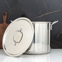 Кастрюля &laquo;Общепит&raquo;, 15 л, d=30 см, h=25 см, капсульное дно, индукция