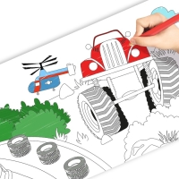 Раскраска-рулон &laquo;Супермашины&raquo;, 2 метра, 3+