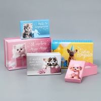 Набор коробок 10 в 1, упаковка подарочная, &laquo;Милые пожелания&raquo;, 12 х 7 х 4 - 32.5 х 20 х 12.5 см