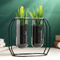 Набор кашпо на подставке, 17х15х5,5см Набор кашпо на подставке, 17х15х5,5см