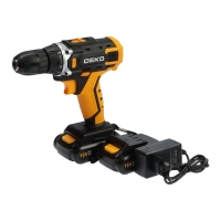 Дрель-шуруповерт DEKO Banger 16V, 16 В, 2х1.5 Ач, кейс + набор инструментов 63 предмета Дрель-шуруповерт DEKO Banger 16V, 16 В, 2х1.5 Ач, кейс + набор инструментов 63 предмета