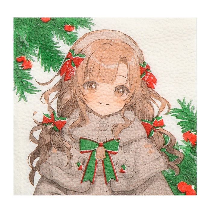 Салфетки новогодние бумажные &laquo;С Новым годом: аниме&raquo;, однослойные, 24х24 см, 20 шт.