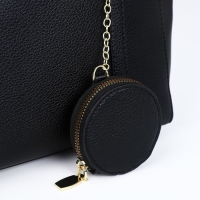 Сумка женская тоут на молнии, цвет чёрный Сумка женская тоут на молнии, цвет чёрный