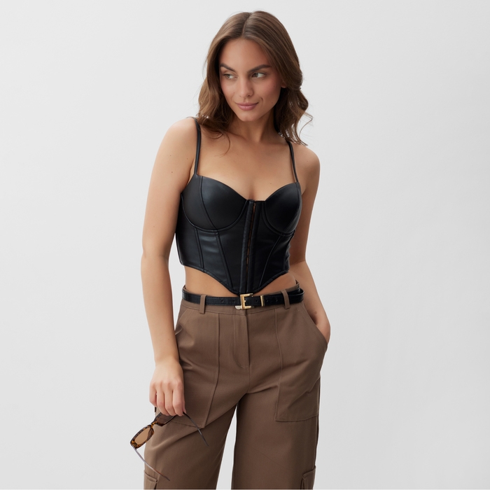 Корсет женский кожаный, MIST, р. XS, черный Корсет женский кожаный, MIST, р. XS, черный