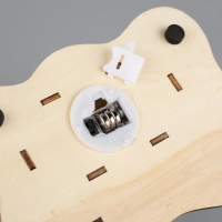 Светодиодная фигура &laquo;Дом с Дедом Морозом&raquo; 11 &times; 15 &times; 3 см, дерево, батарейки LR41х3 (в комплекте), свечение тёплое белое