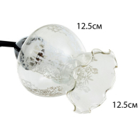 Люстра "Триони" 2 лампы 40Вт Е27 хром-черный 51х31х29