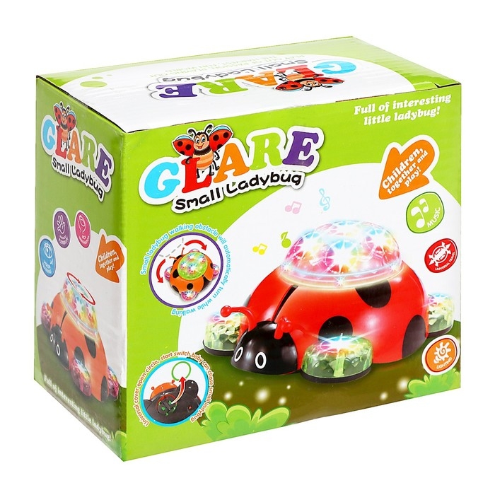 Каталка музыкальная &laquo;Божья коровка&raquo;, световые, звуковые эффекты, работает от батареек