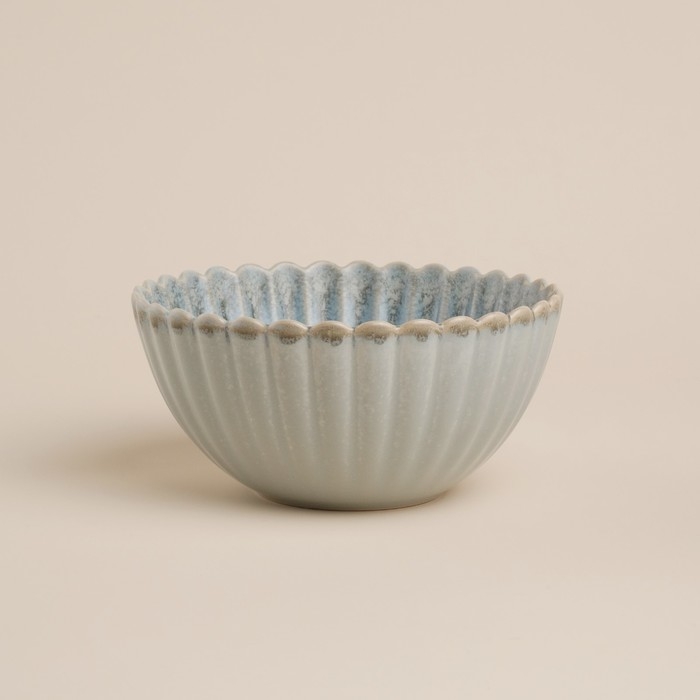 Салатник фарфоровый SL Home &laquo;Эхо Крита&raquo;, 720 мл, d=16 см, цвет голубой