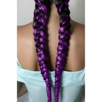 ZUMBA Канекалон однотонный, гофрированный, 60 см, 100 гр, цвет фиолетовый(#AY35) ZUMBA Канекалон однотонный, гофрированный, 60 см, 100 гр, цвет фиолетовый(#AY35)