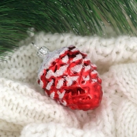 Ёлочная игрушка &laquo;Шишка кедровая&raquo;-2, h=5.2 см, МИКС