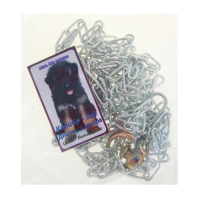 Цепь для привязи собак, 3 м, калибр 2 х 9 мм, белая Цепь для привязи собак, 3 м, калибр 2 х 9 мм, белая