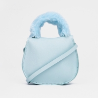 Сумка детская для девочки на застёжке, цвет голубой