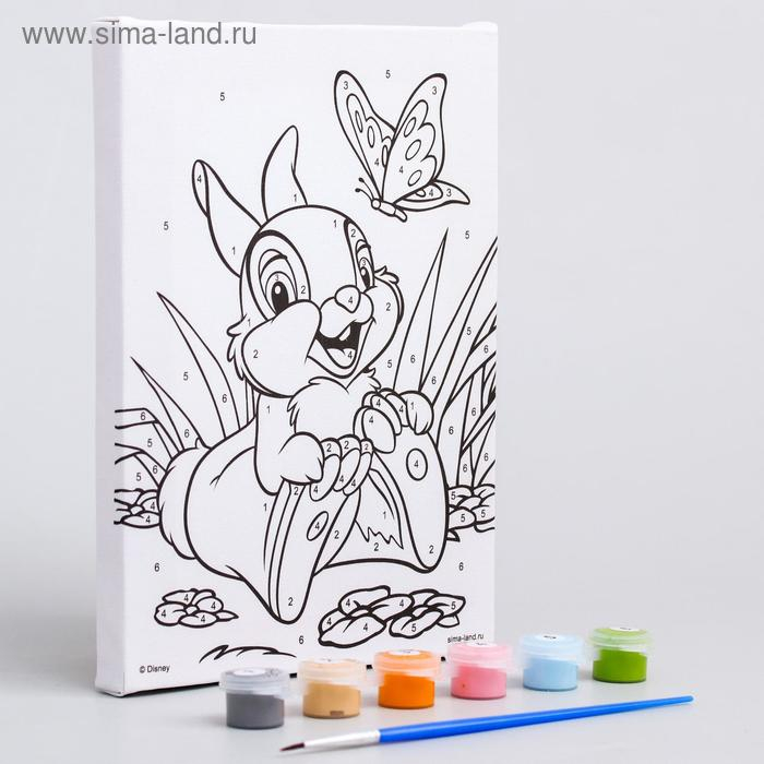 Картина по номерам для детей Картина по номерам для детей "Топотун" 21х15 см, Бэмби