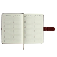 Ежедневник датированный 2024 A5 176 листов, deVENTE.Chelsea, твёрдая обложка из искусственной кожи, коричневый срез, магнитный хлястик, ляссе, кремовый блок 70 г/м2, коричневый Ежедневник датированный 2024 A5 176 листов, deVENTE.Chelsea, твёрдая обложка из искусственной кожи, коричневый срез, магнитный хлястик, ляссе, кремовый блок 70 г/м2, коричневый