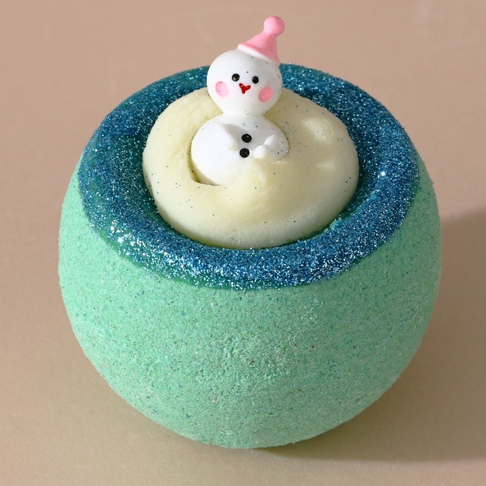 Бомбочка для ванны с игрушкой ЧИСТОЕ СЧАСТЬЕ &laquo;Снеговик&raquo;, 130 г, Новый Год