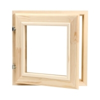 Окно, 40&times;40см, двойное стекло, наружнее открывание, ХВОЯ