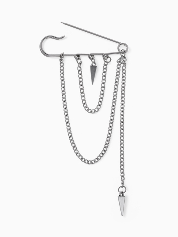 Булавка &laquo;Шипы&raquo;, 6см, цвет серебро