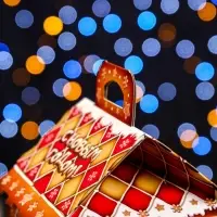 Подарочная коробка &laquo;Пряничный&raquo; 12&times;12&times;16.8 см